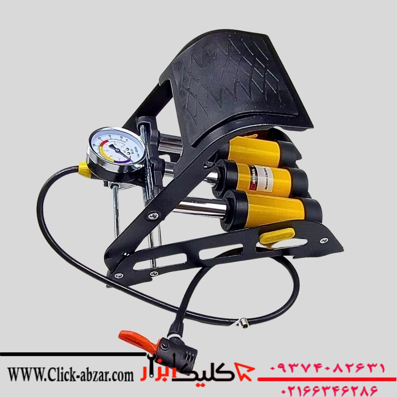تلمبه پایی سه سیلندر حرفه ای اینتیمکس مدل 13007 — تصویر ۳