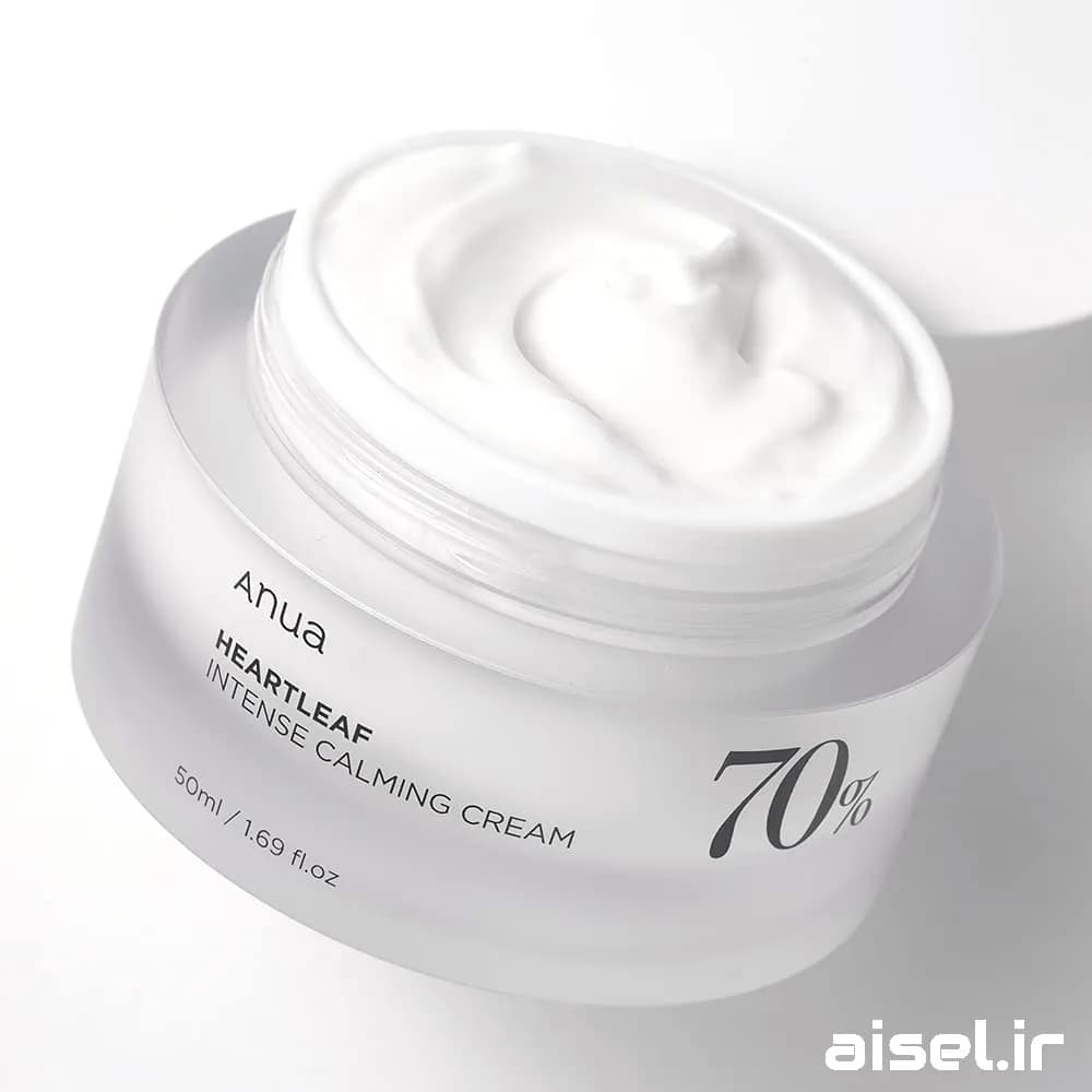 کرم مرطوب کننده و تسکین دهنده آنوا مدل HeartLeaf 70% با حجم 50 میلی لیتر — تصویر ۴