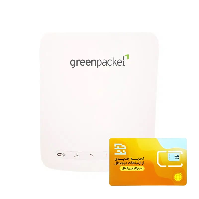 مودم TD-LTE گرین پکت مدل WLTXFSR-104GN به همراه سیم کارت وینکس با بسته 360 گیگ شش ماهه — تصویر ۵