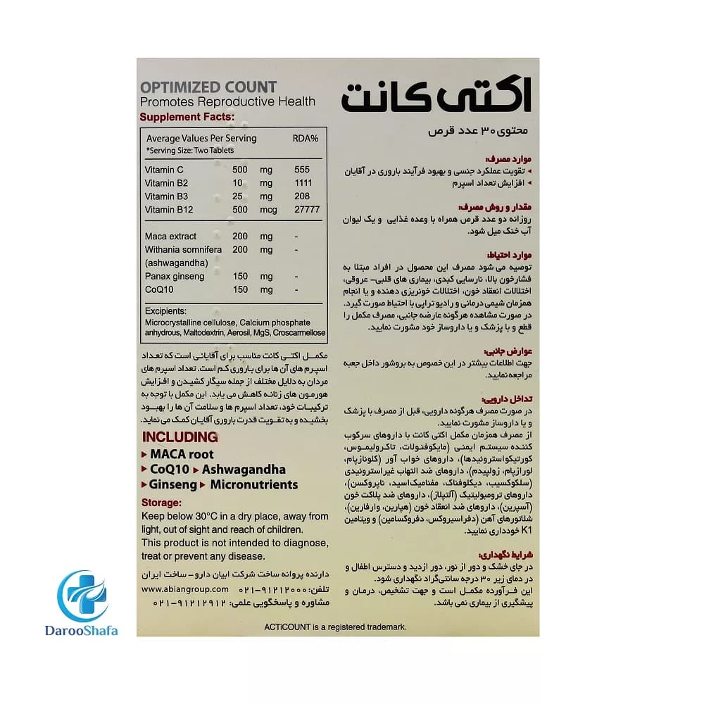 اکتی کانت 30 عددی ابیان دارو — تصویر ۴