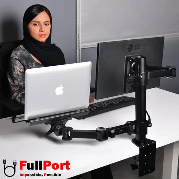 پایه نگهدارنده مانیتور و لپ تاپ رومیزی ERGO مدل WLA005 — تصویر ۵