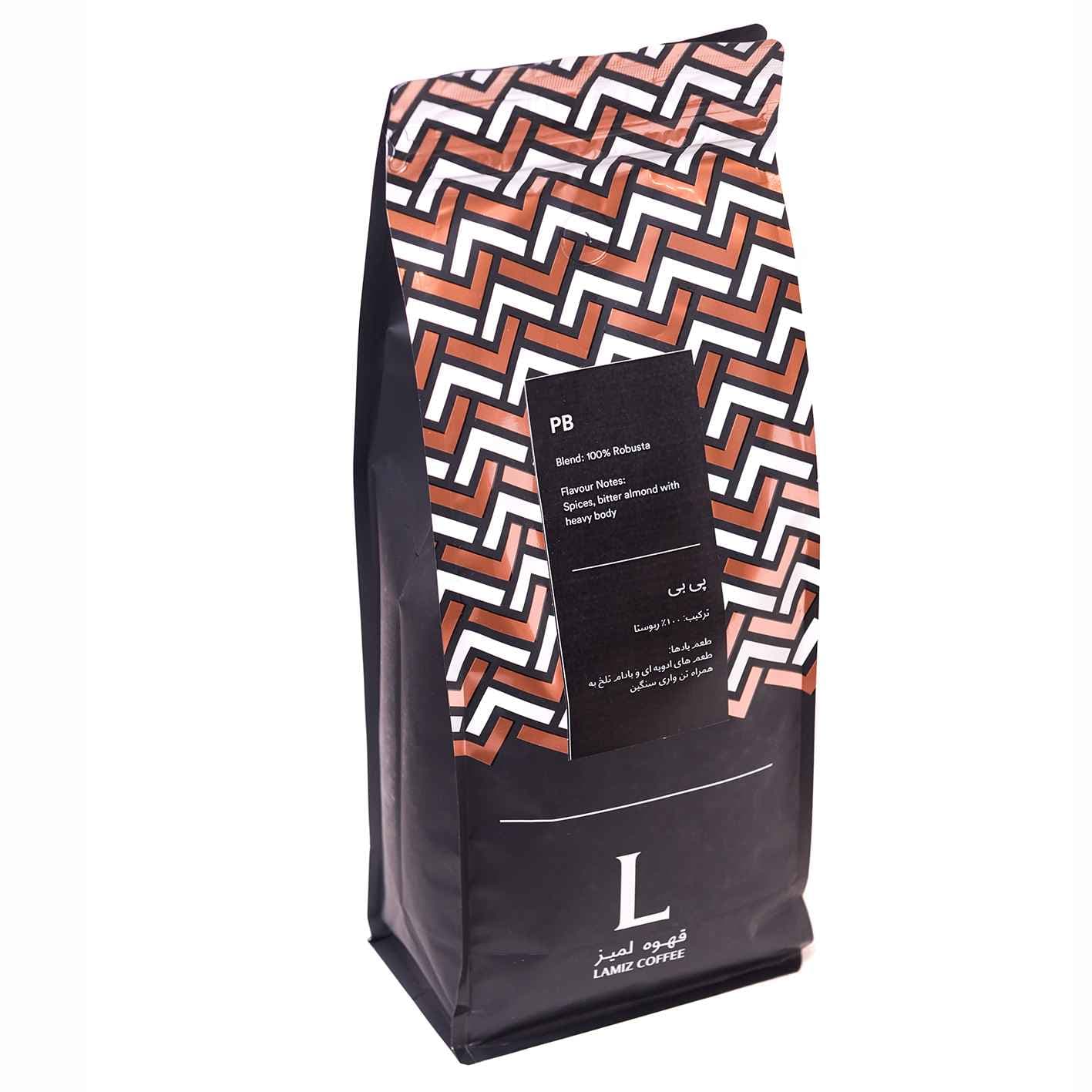 قهوه پی بی PB روبوستا لمیز کافی دانه 1 کیلوگرمی Lamiz Coffee