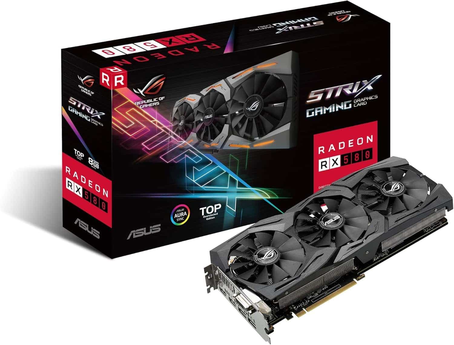 کارت گرافیک استوک ROG STRIX Radeon RX 580 8GB GAMING