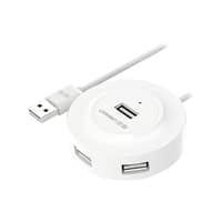 هاب 4 پورت USB 2.0 یوگرین مدل CR106-20270 دارای 4 پورت Type-A و یک پورت Micro-USB برای تامین برق — تصویر ۲