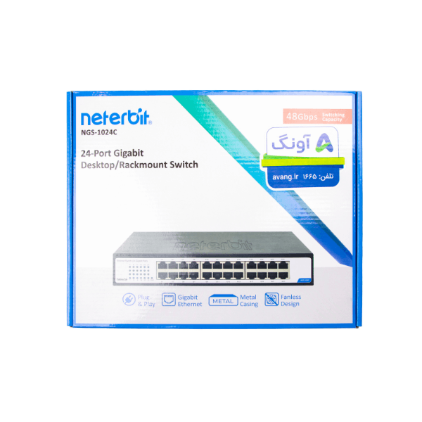 سوئیچ 24 پورت غیر مدیریتی نتربیت Neterbit مدل NGS-1024C — تصویر ۷