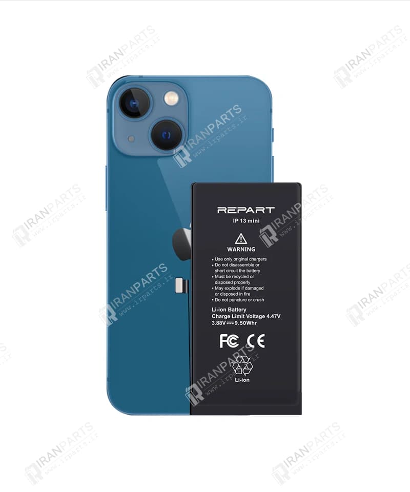 باتری آیفون 13 مینی برند ریپارت | iPhone 13 mini Battery — تصویر ۲