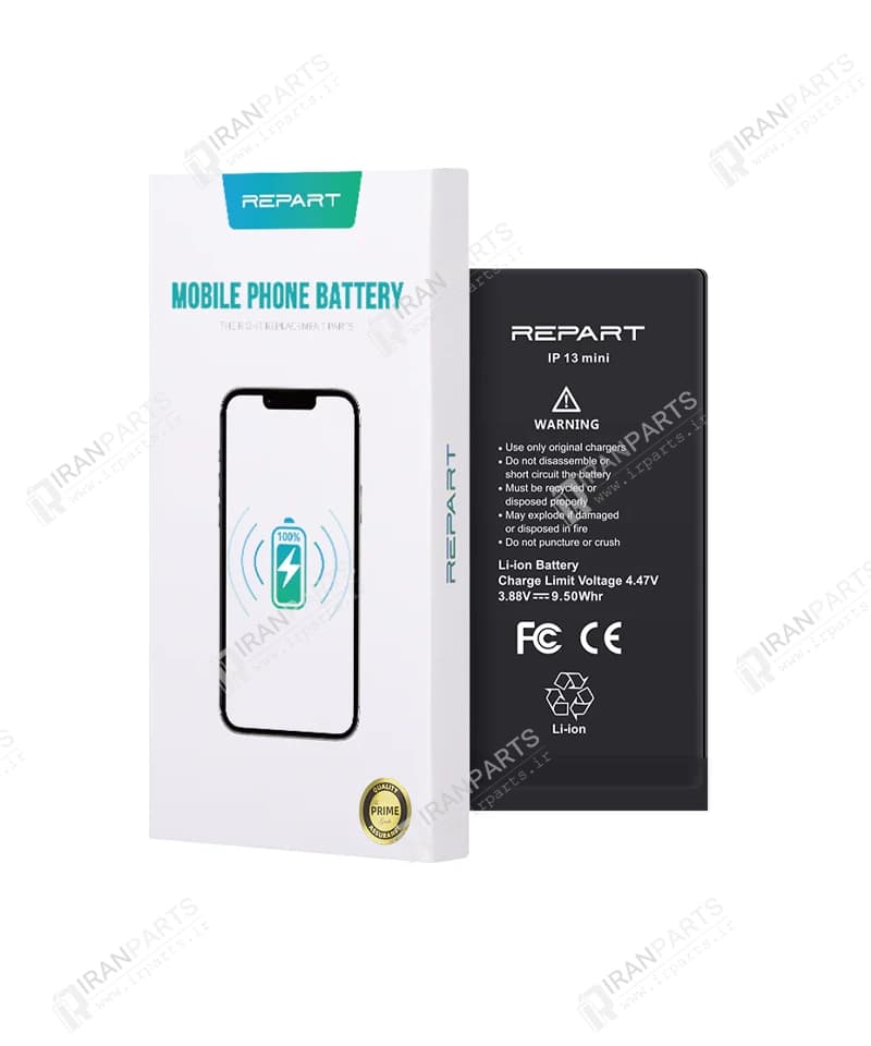 باتری آیفون 13 مینی برند ریپارت | iPhone 13 mini Battery — تصویر ۳