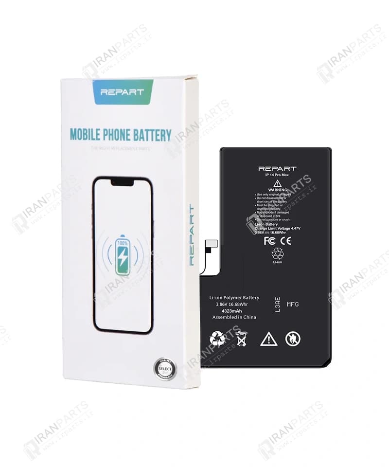 باتری آیفون 14 پرو مکس برند ریپارت | iPhone 14 Pro Max Battery — تصویر ۳