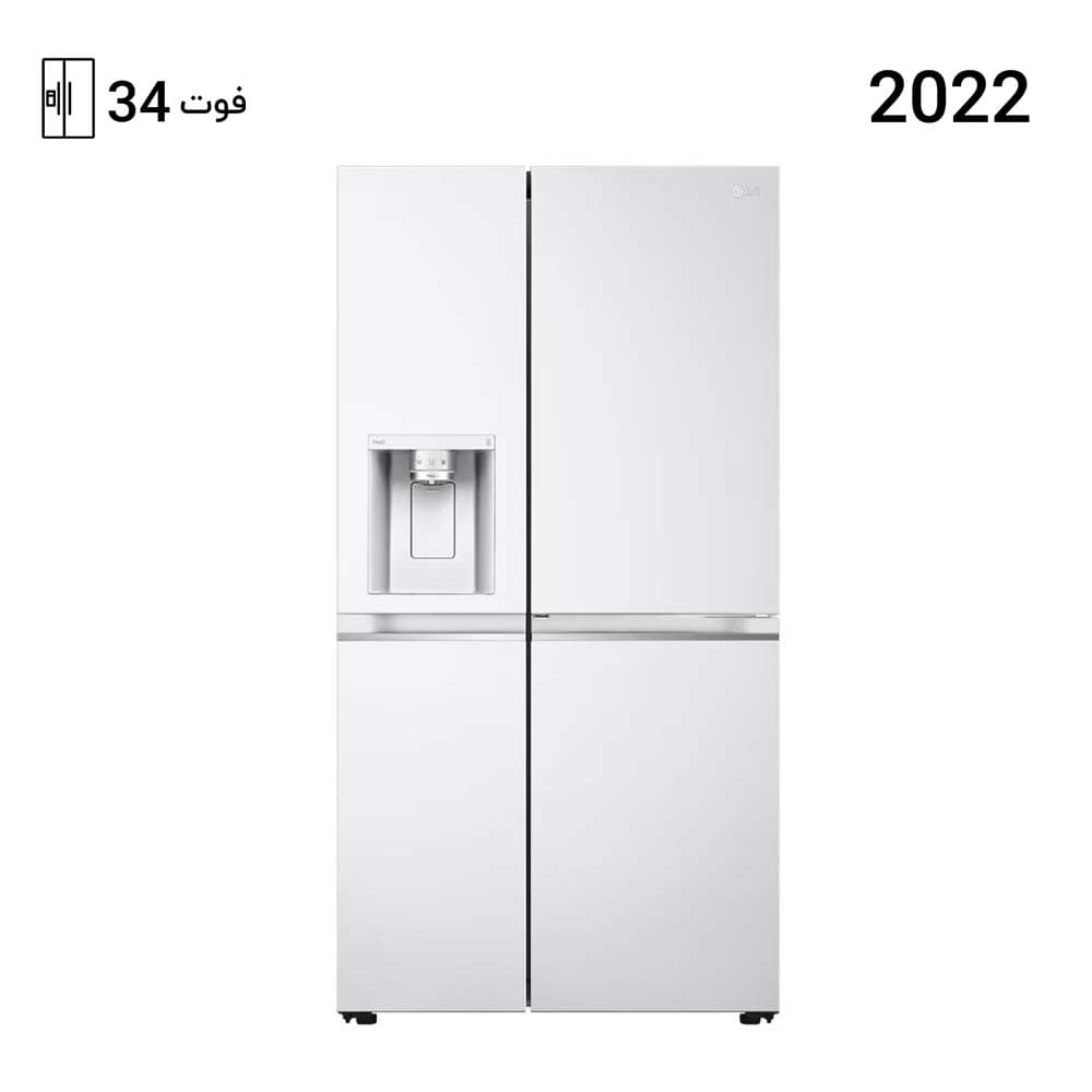 یخچال فریزر ال جی ساید بای ساید J348 رنگ سفید مدل GC-J348CQFS