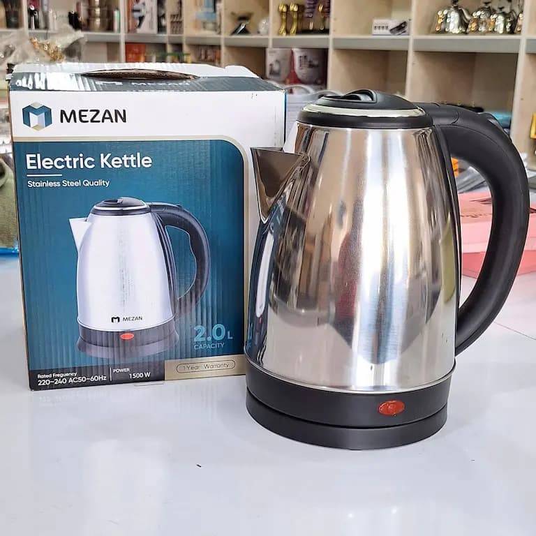 کتری برقی مزان MEZAN استیل 2 لیتری — تصویر ۸