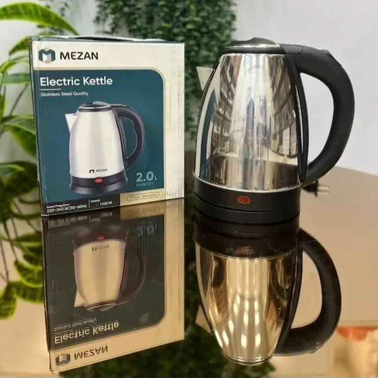 کتری برقی مزان MEZAN استیل 2 لیتری — تصویر ۹