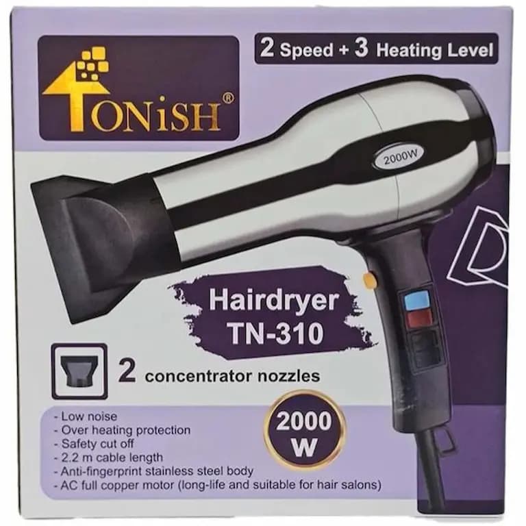 سشوار تونیش مدل TN-310 استیل 2000 وات — تصویر ۱۱