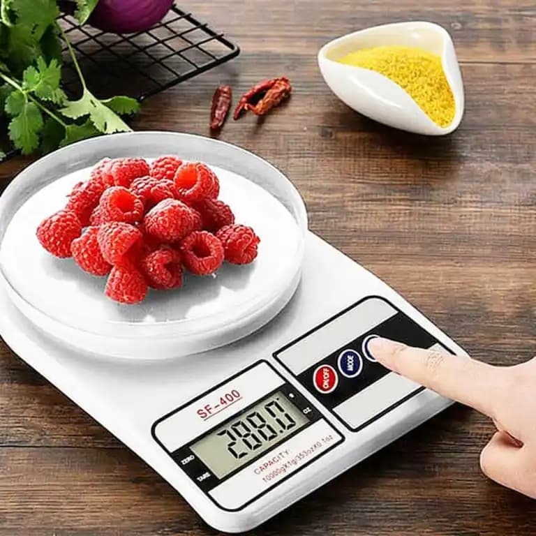 ترازوی آشپزخانه الکترونیک مدل SF-400 ظرفیت 10 کیلوگرم — تصویر ۷