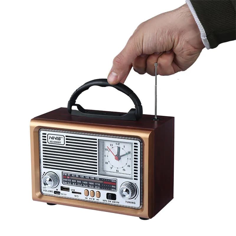 رادیو اسپیکر بلوتوثی قابل حمل ان ان اس مدل NS-8890BT — تصویر ۵