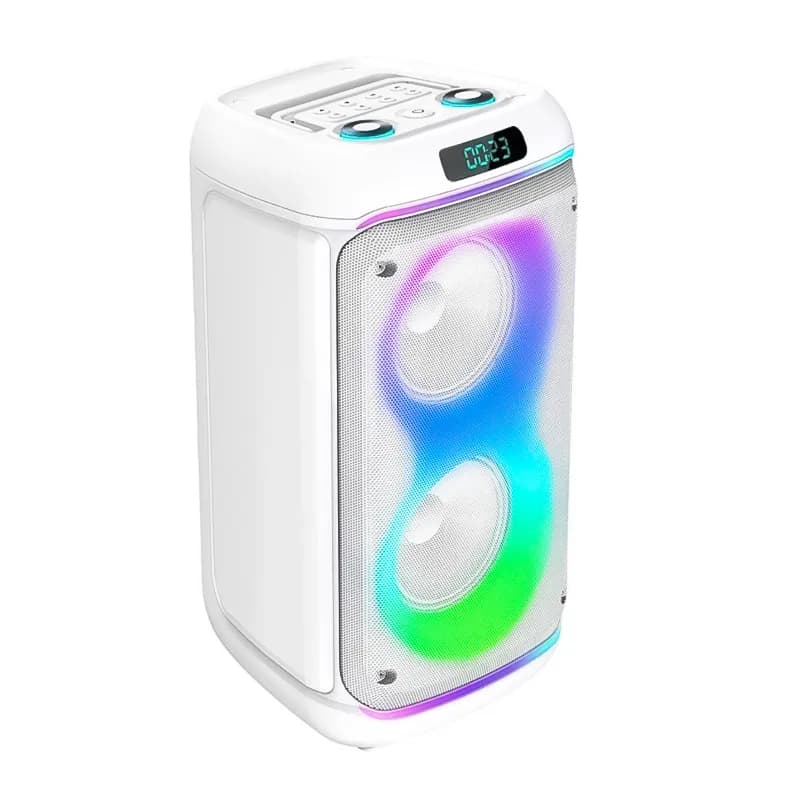 اسپیکر بلوتوثی قابل حمل کربی مدل CR-L0606 + میکروفون و ریموت کنترل