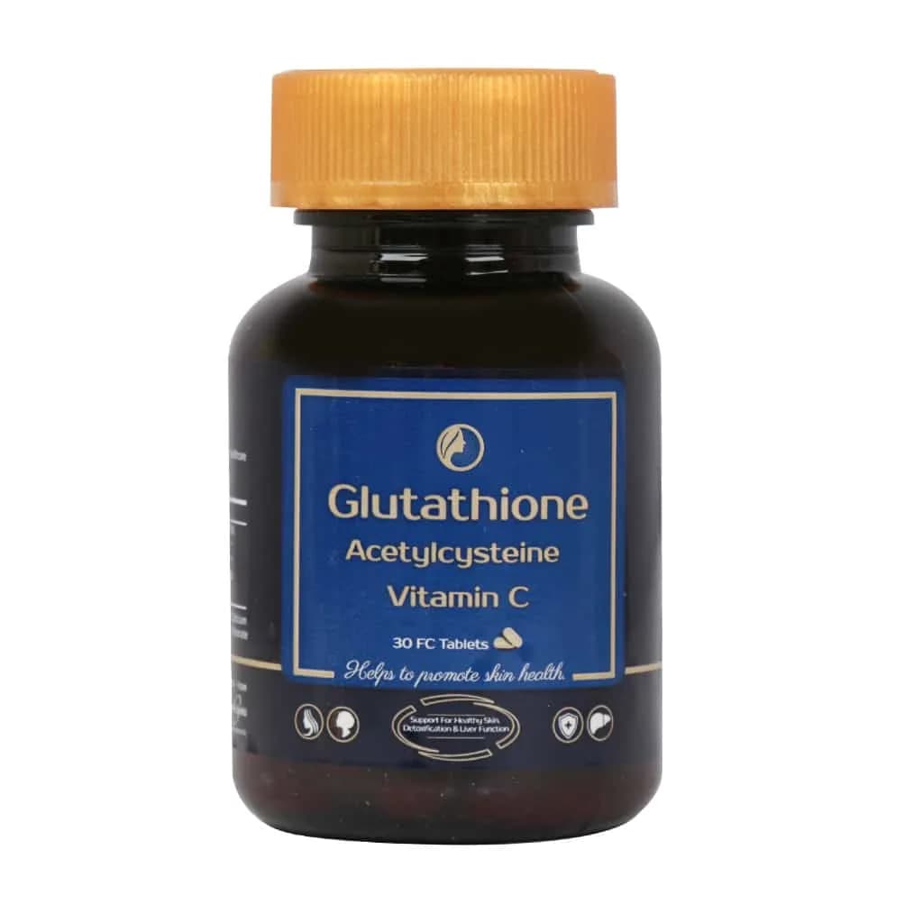 قرص روکشدار گلوتاتیون/استیل سیستئین/ویتامین C آریا دارو/Arya Daru Glutathione And Acetylcysteine And Vitamin C