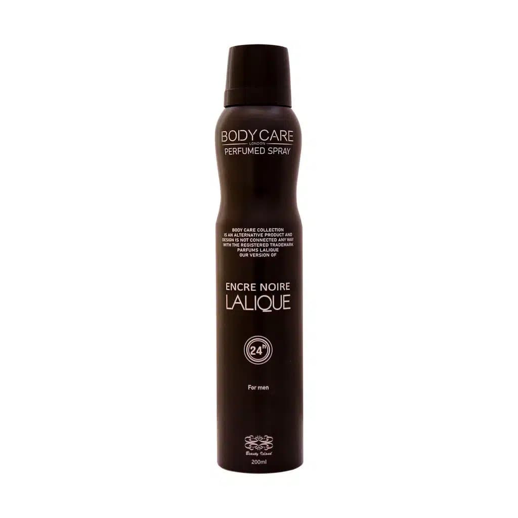 اسپری مردانه بادی کر لالیک انکر نویر/BODY CARE Lalique Encre Noire