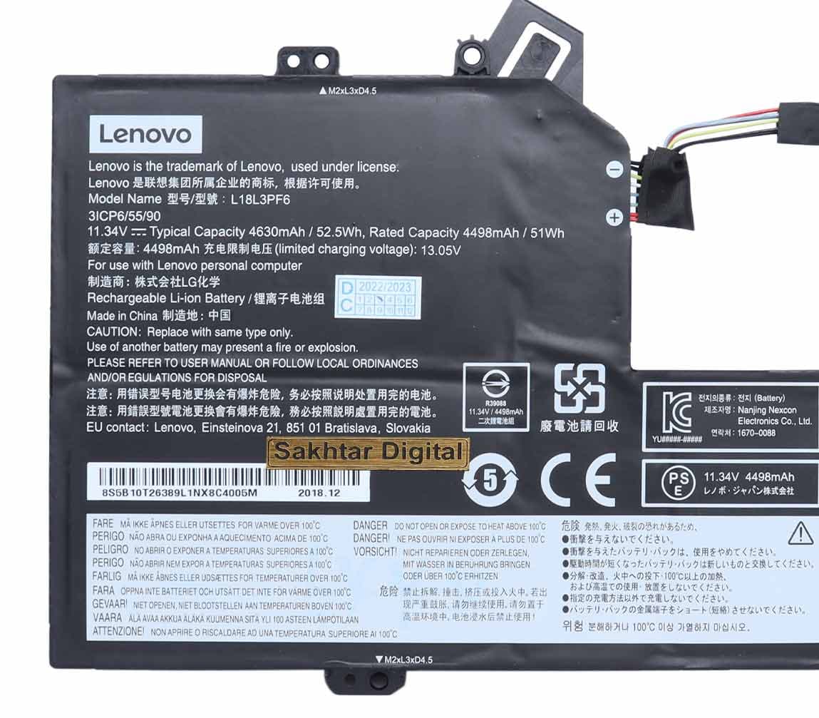 باتری اورجینال لپ تاپ لنوو Lenovo Ideapad S540-15IWL GTX — تصویر ۵