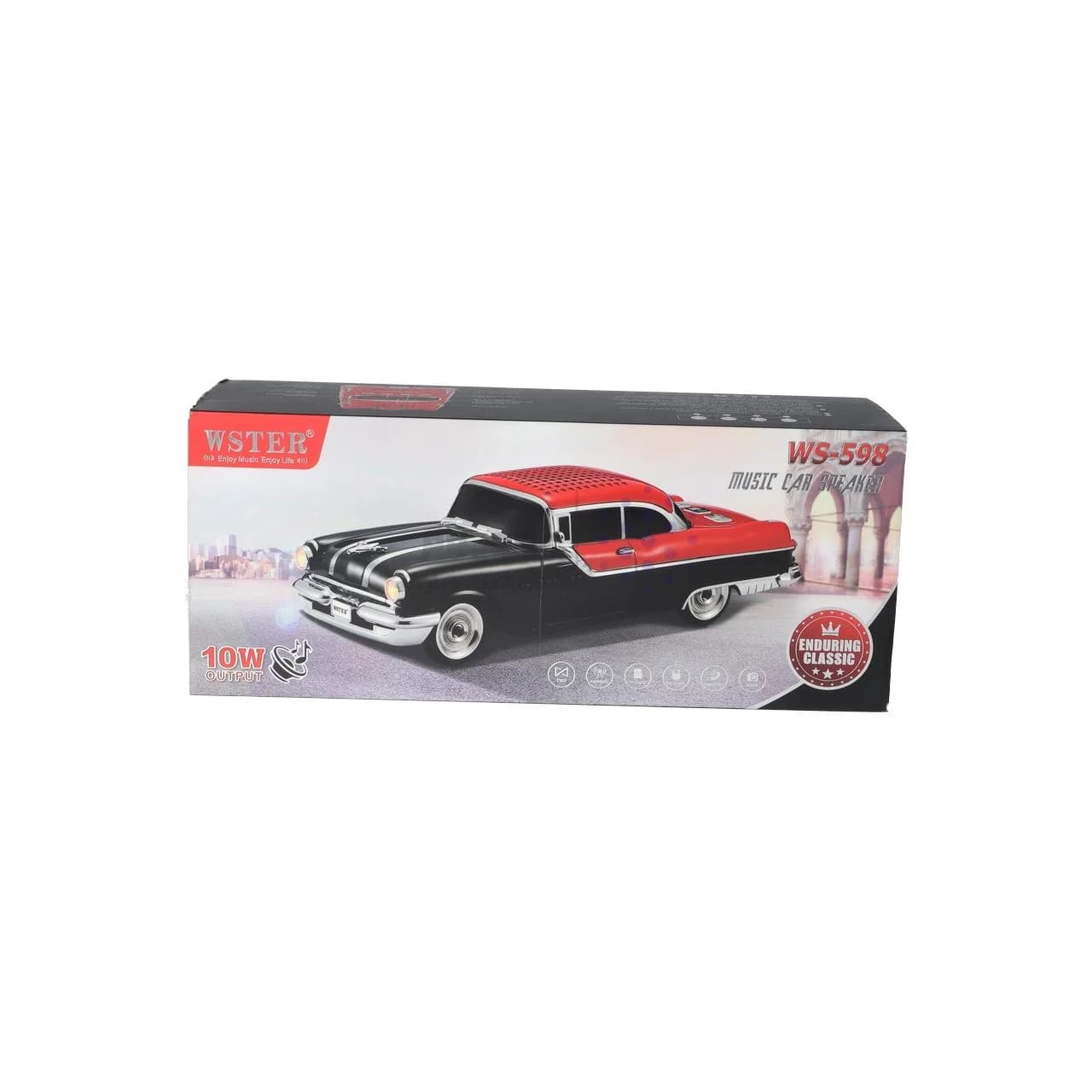 اسپیکر بی سیم طرح ماشین کلاسیک WSTER مدل WS-598 – آبی – MMX — تصویر ۸