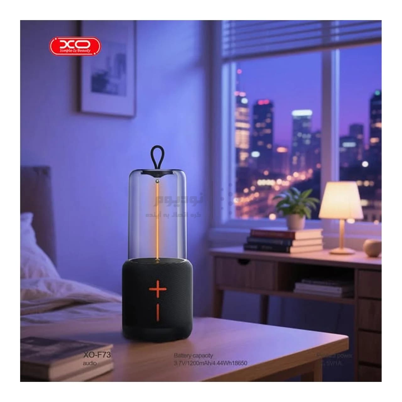 اسپیکر بی سیم 5وات XO مدل XO-F73 – مشکی (قابلیت فانوس همراه) — تصویر ۱۰