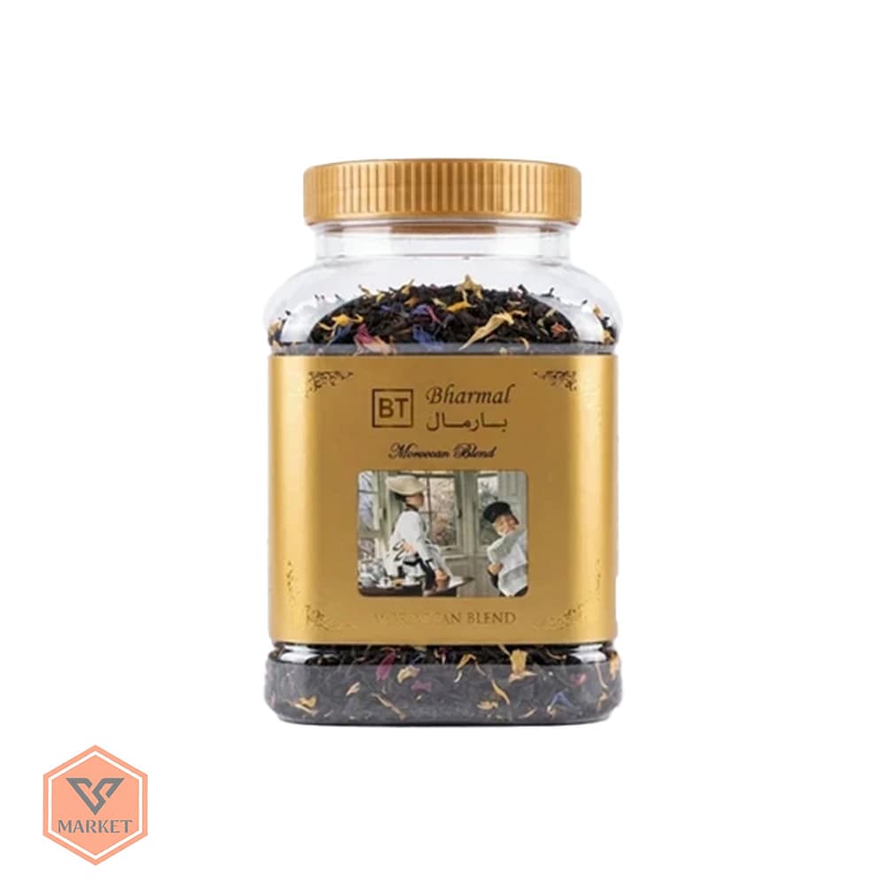 چای سیاه بارمال مدل مخلوط مراکشی با گلبرگهای معطر 200 گرمی