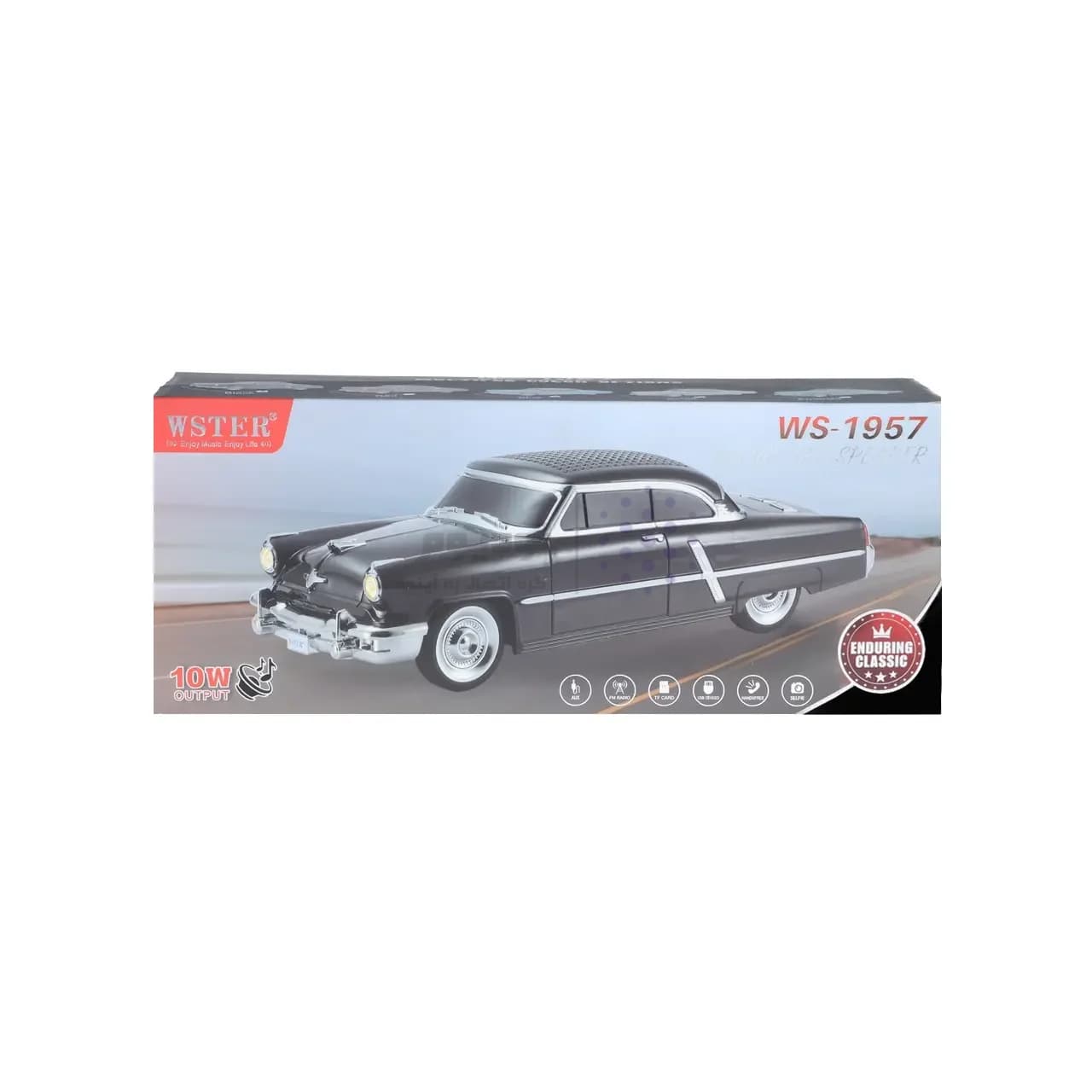 اسپیکر بی سیم طرح ماشین کلاسیک WSTER مدل WS-1957 – کرم – MMX — تصویر ۷