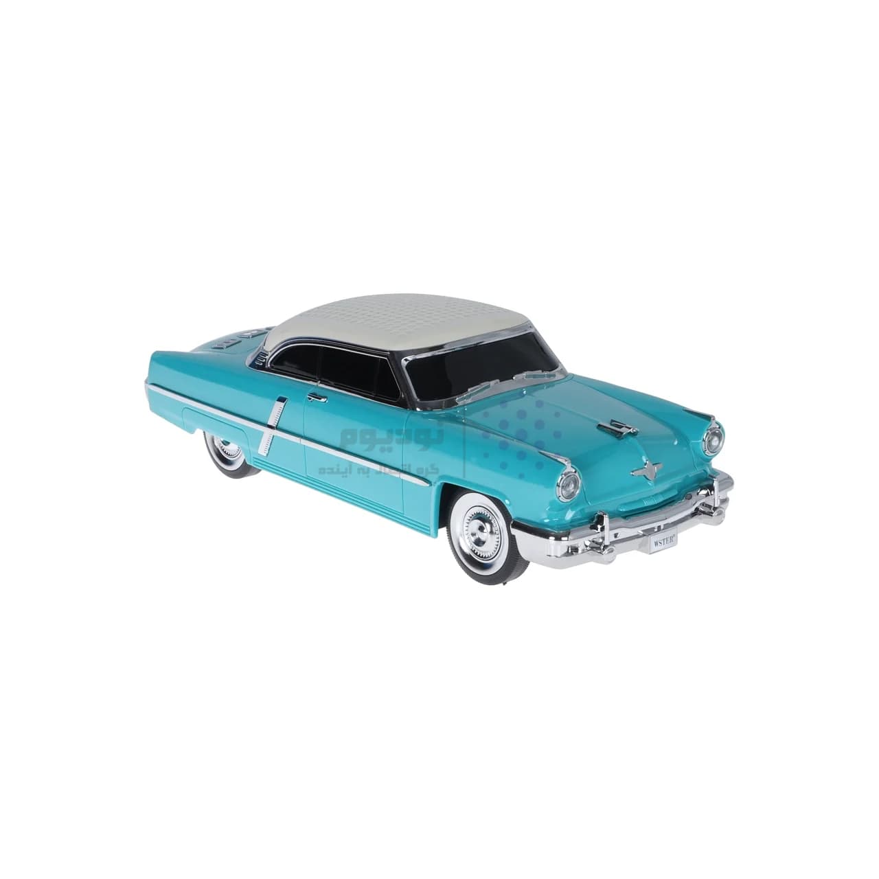 اسپیکر بی سیم طرح ماشین کلاسیک WSTER مدل WS-1957 – سبزآبی – MMX — تصویر ۳