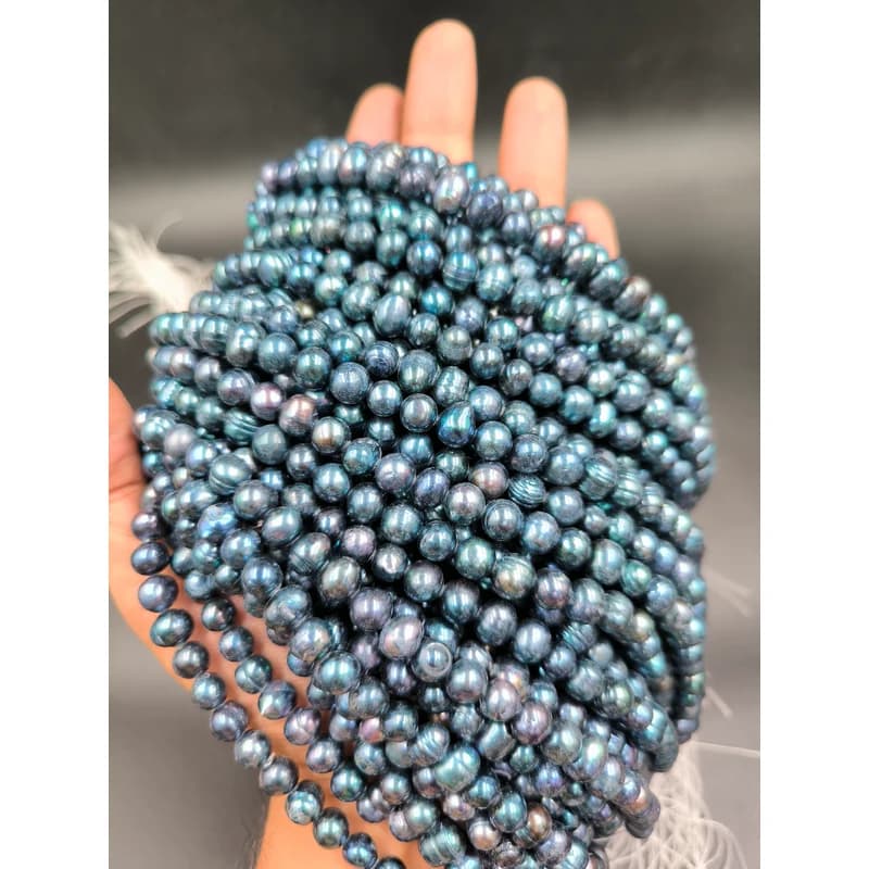 ریسه مروارید پرورشی کله غازی سایز 8 الی 9 میلیمتر کد 92023 — تصویر ۵