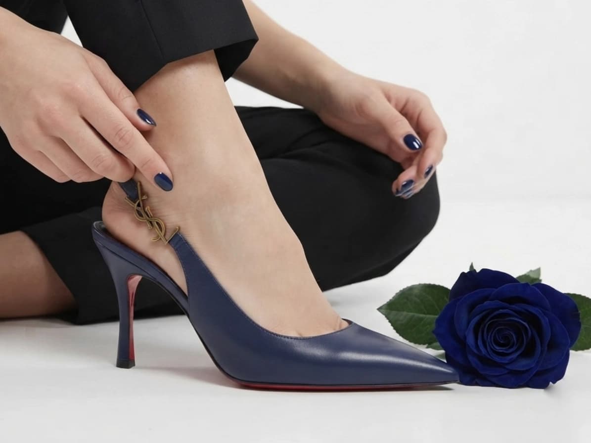 کفش پاشنه 8 سانت مجلسی ایوسانت لورن | YSL