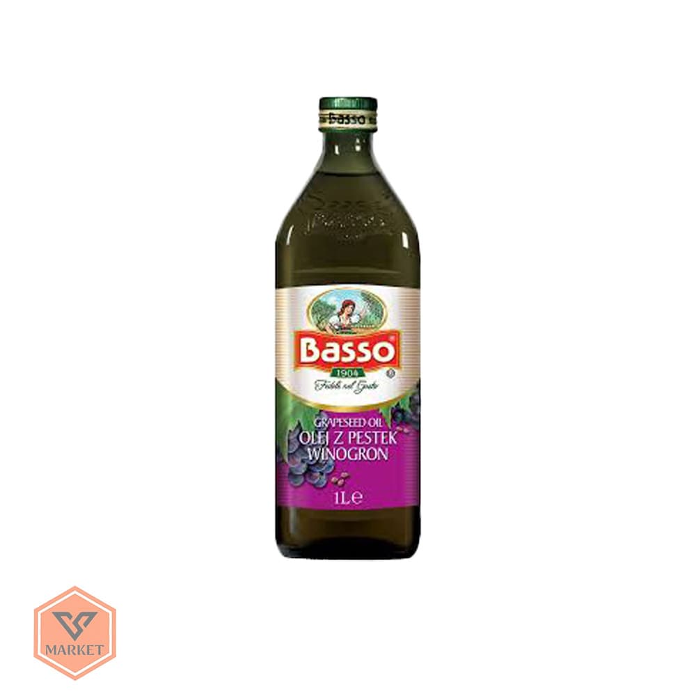 روغن هسته انگور باسو (حجم ۱ لیتر) – Basso Grapeseed Oil — تصویر ۵