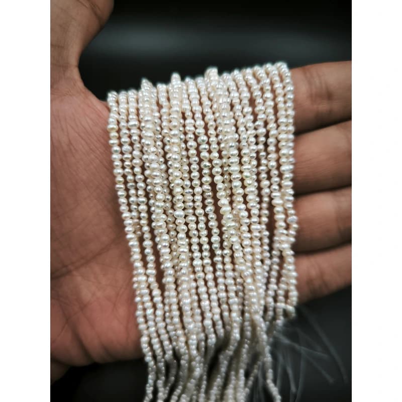 ریسه مروارید پرورشی سایز 2 میلیمتر کد 3281