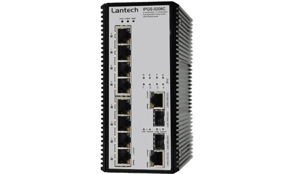 سوییچ صنعتی PoE غیرمدیریتی فول گیگ لنتک Lantech IPGS-0208C-48 — تصویر ۸