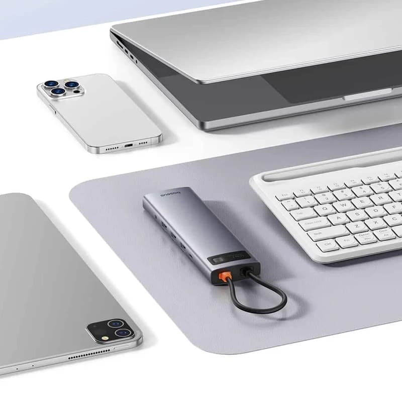 هاب USB-C ۱۱ پورت باسئوس مدل BS-OH147-B00030709811 — تصویر ۱۱