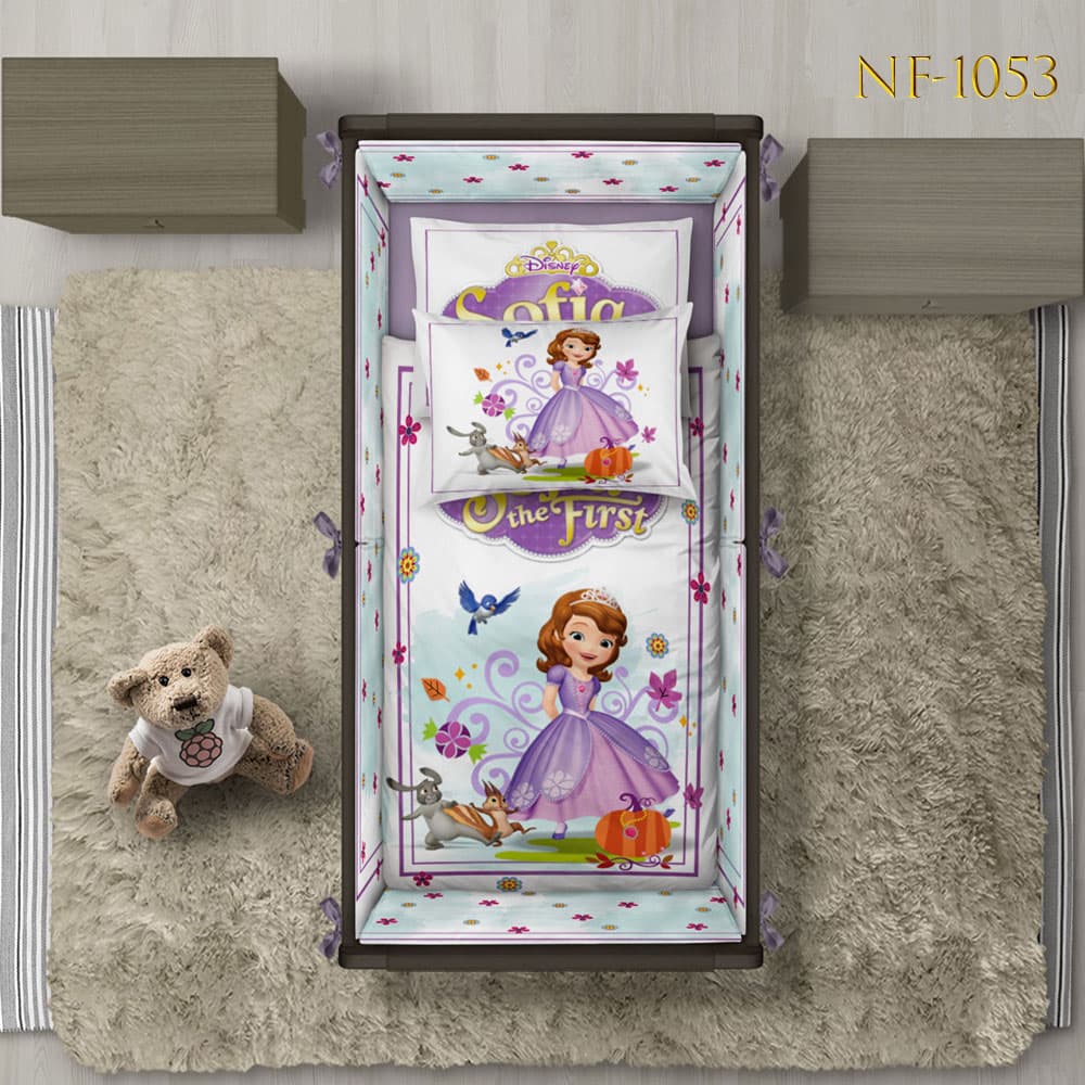 روتختی نوزادی دخترانه طرح پرنسس سوفیا NF-1053 — تصویر ۴
