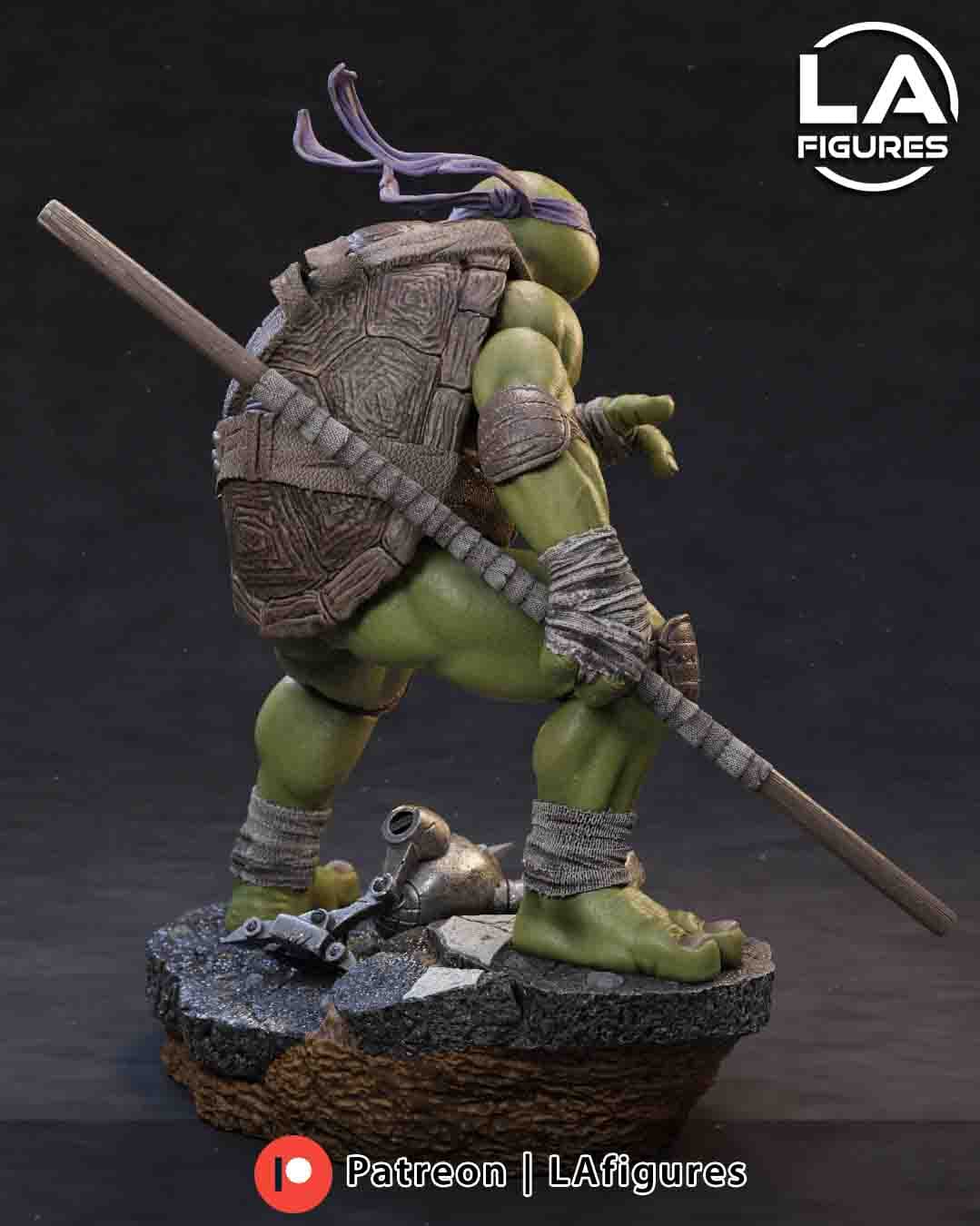 🐢🧠 فیگور دوناتلو (Donatello TMNT) – ارتفاع ۲۵ سانتیمتر | جنس PLA+ — تصویر ۴