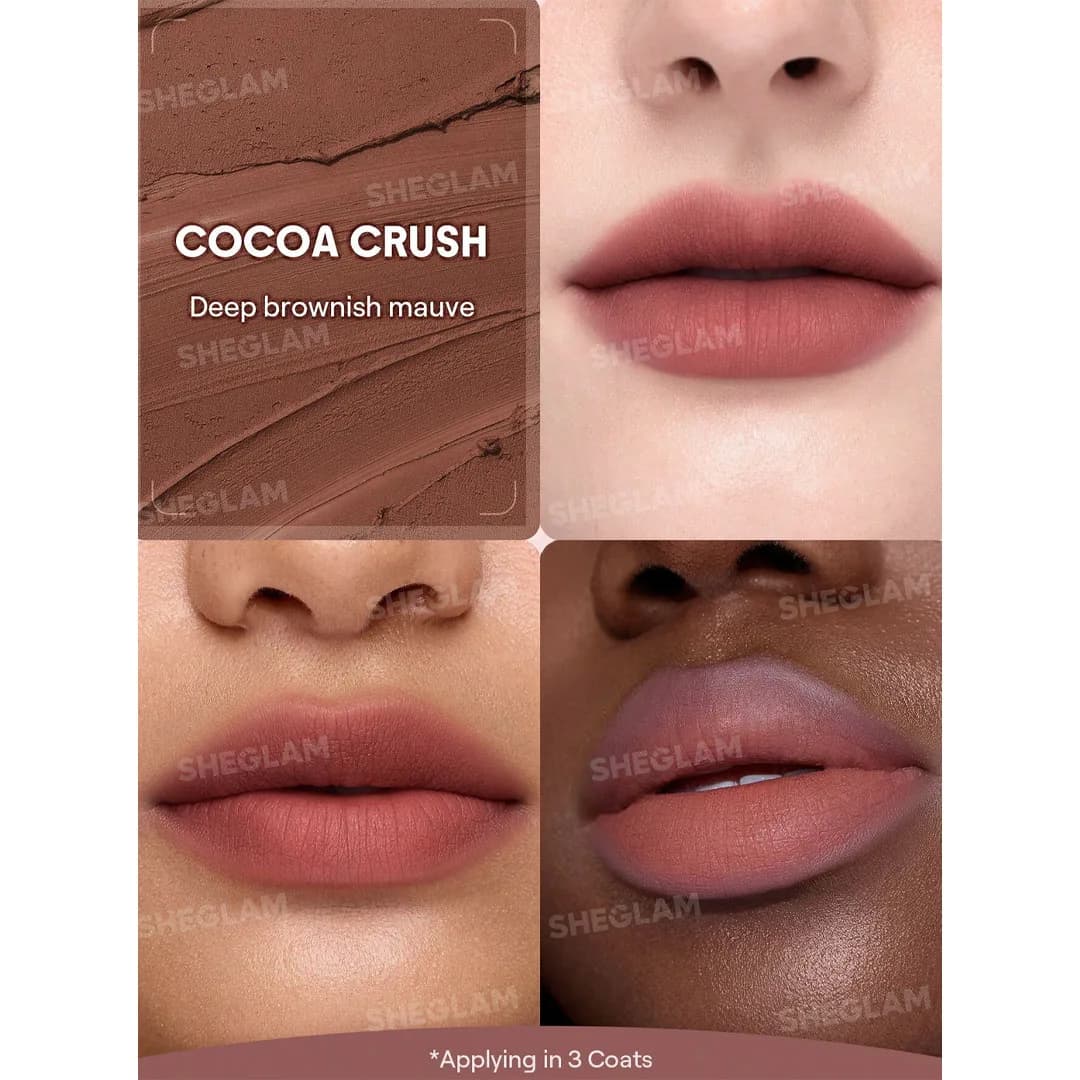 بالم لب خمیری مات کاسهای شیگلم Cocoa Crush — تصویر ۱۱