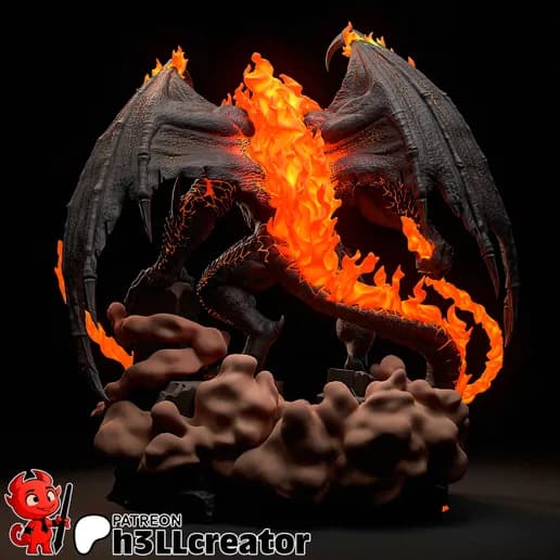 🔥 فیگور بالروگ (Balrog) | جنس PLA+ | ارتفاع ۴۰ سانتیمتر — تصویر ۱۱