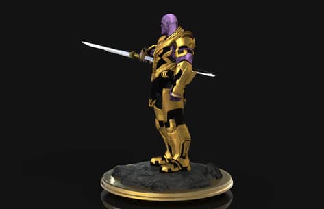 💥 فیگور تانوس (Thanos) | ارتفاع ۳۵ سانتیمتر | جنس PLA+ — تصویر ۵