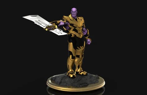 💥 فیگور تانوس (Thanos) | ارتفاع ۳۵ سانتیمتر | جنس PLA+ — تصویر ۸