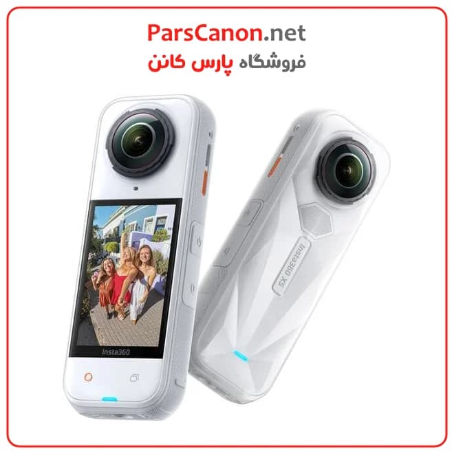دوربین اکشن اینستا 360 x5 رنگ سفید مدل Insta360 X5 360° 8K Camera Satin White — تصویر ۵