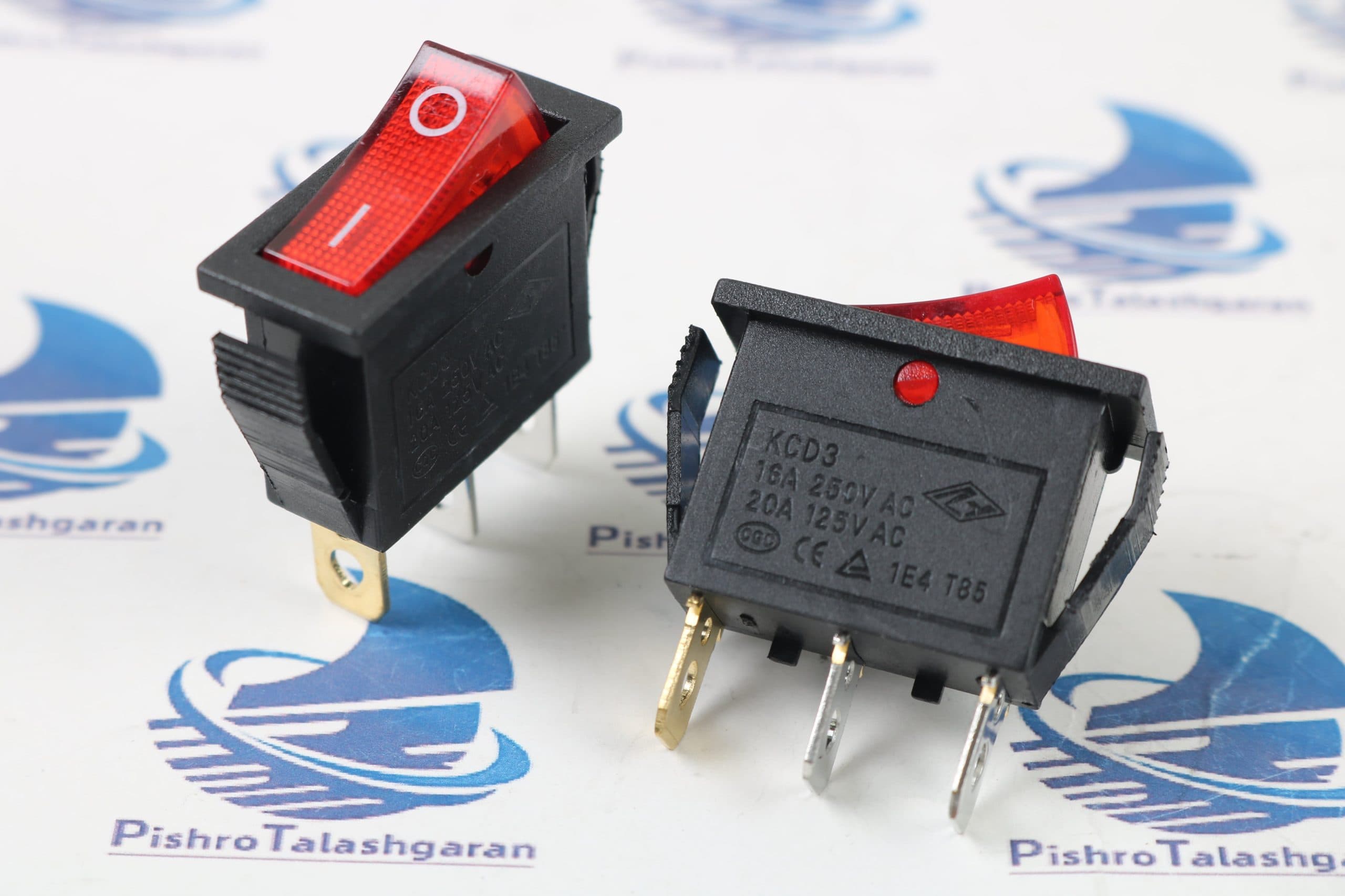 کلید راکر باریک چراغدار دو حالته 3 پین (سبز) KCD3-101N — تصویر ۵