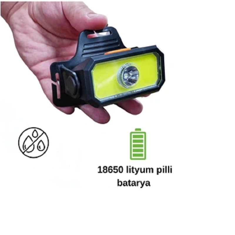چراغ پیشانی شارژی XPE+COB مدل 5102 — تصویر ۸