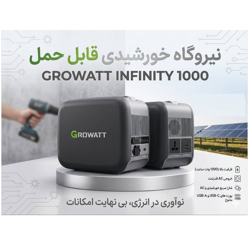 پاور استیشن پرتابل 1000w/h برند گرووات مدل INFINITY1000 — تصویر ۵