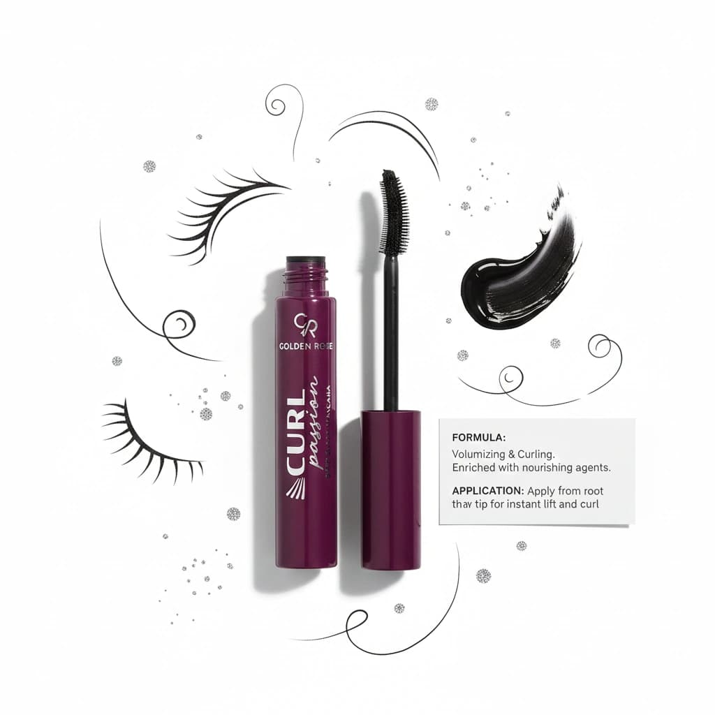 ریمل مشکی عمیق و فر کننده گلدن رز مدل Curl Passion — تصویر ۷