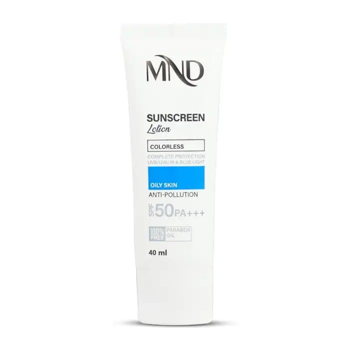 لوسیون ضد آفتاب با فاکتور حفاظتی 50 (SPF 50) ام ان دی مناسب پوست چرب — تصویر ۳