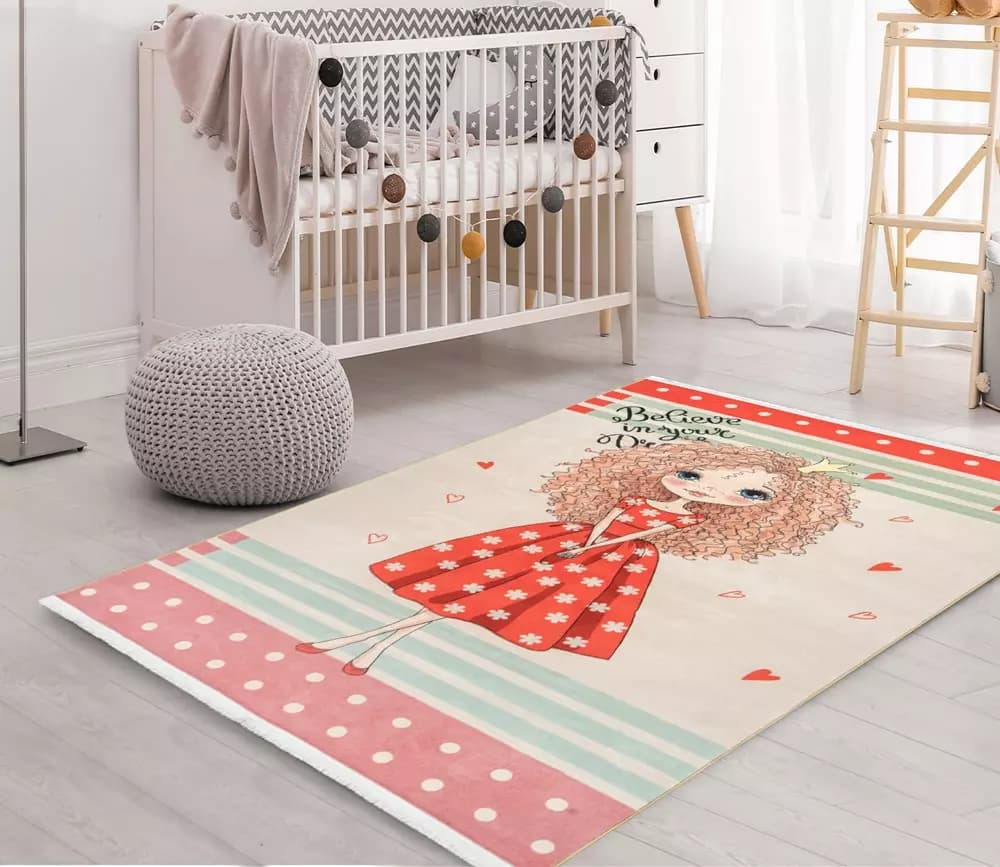 فرش کودک دختر توت فرنگی کد 25KD0050 — تصویر ۹