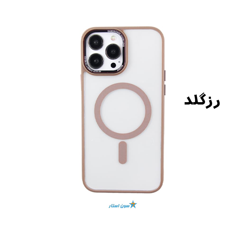 قاب طلقی مگسیف دار دور سیلیکونی آیفون 15PROMAX — تصویر ۲