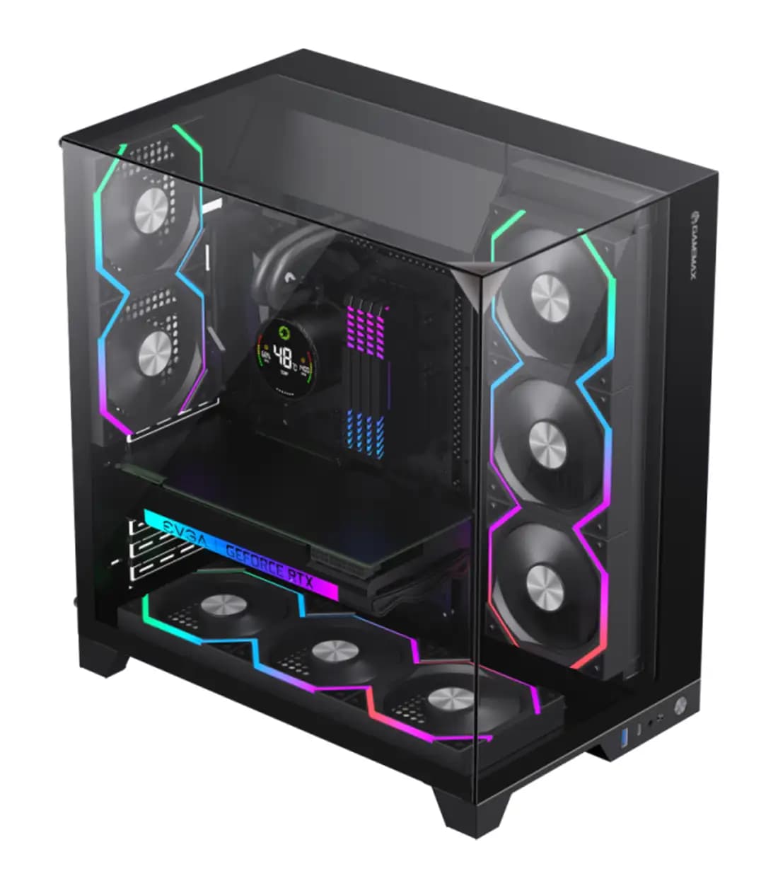کیس گیمینگ گیم مکس Infinity Pro Black — تصویر ۱۰