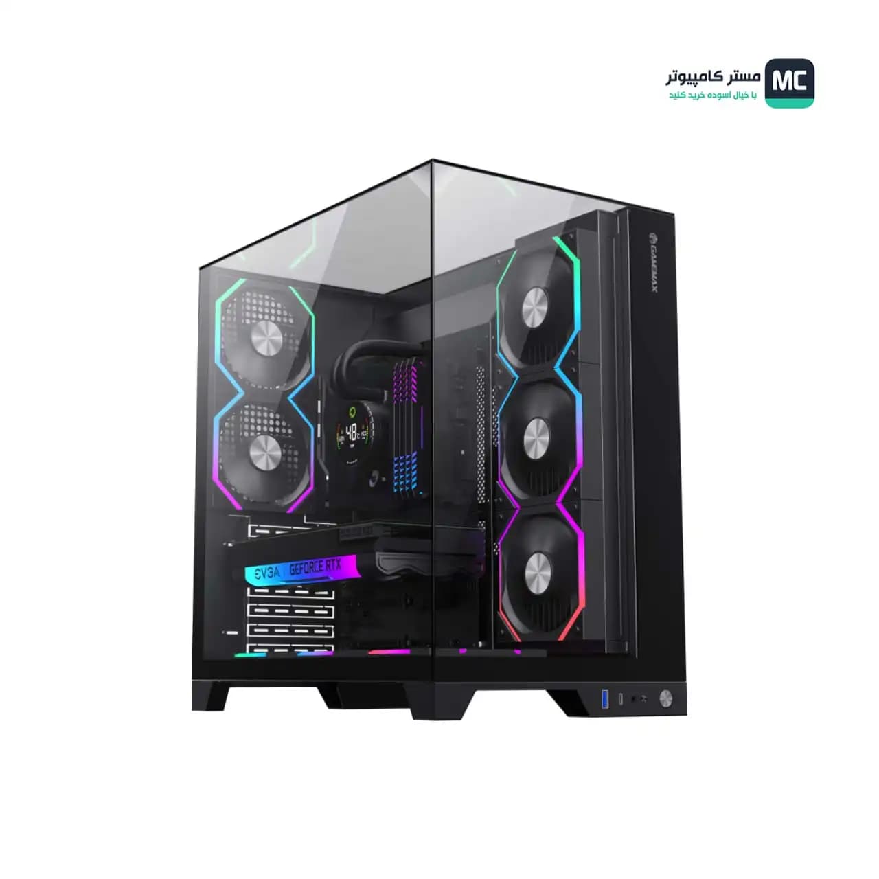 کیس گیمینگ گیم مکس Infinity Pro Black — تصویر ۹