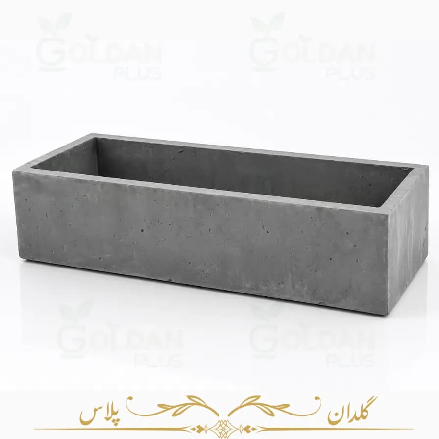 گلدان بتنی مینمیال خام 70*25*25 — تصویر ۲
